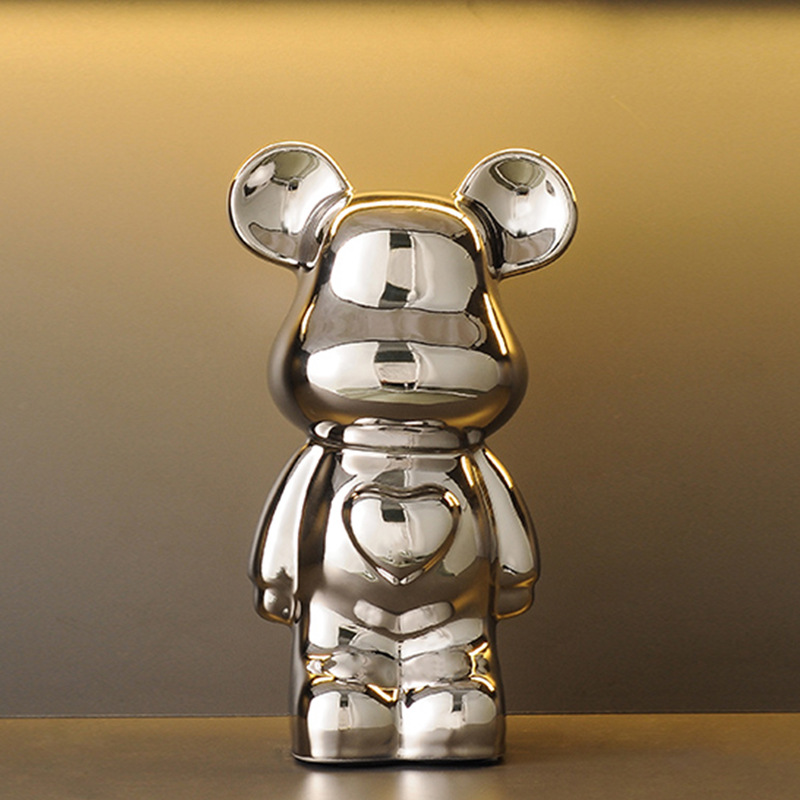 軽奢風テレビ台 漫画風ハートベア ネットで話題のベア飾り トレンドブランドkaws ブロックベア 新居リビング 大型