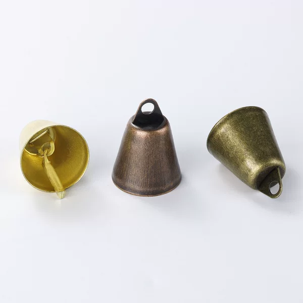 26mm vintage iron bell with open trumpet shape, antique bell, Christmas decoration accessory, pet bell, DIY