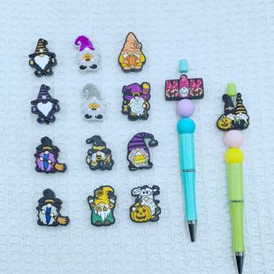 Amazon's Best-Selling Halloween Series Dwarf Cartoon Focus Beads Handmade DIY Silicone Loose Beads Factory Wholesale