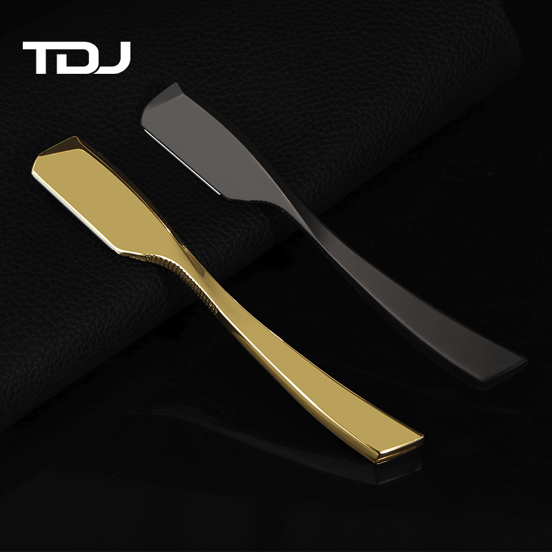 Td Metal Straight Handle Razor Old-Fashioned Manual Razor Hair Styling Shaving Razor Replaceable Blade Shaving Razor Td Metal Straight Handle Razor Old-Fashioned Manual Razor Hair Styling Shaving Razor Replaceable Blade Shaving Razor