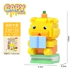 Yellow little capybara-reading little capybara