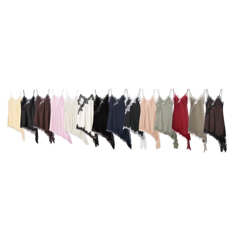 Pb&Za European and American Style 2026 Spring New Women's Design-Inspired Lace Asymmetrical Dress 5919200 Pb&Za European and American Style 2026 Spring New Women's Design-Inspired Lace Asymmetrical Dress 5919200