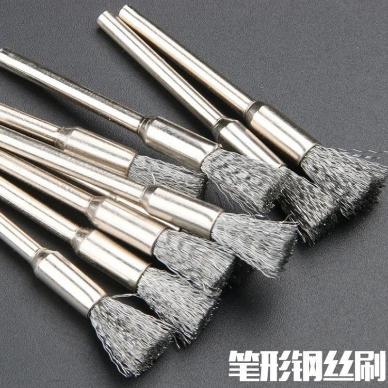 Wire brush with handle, pen-type, T-type, bowl-type wire brush for wood and metal, used for removing burrs, cleaning, polishing, and rust removal Wire brush with handle, pen-type, T-type, bowl-type wire brush for wood and metal, used for removing burrs, cleaning, polishing, and rust removal