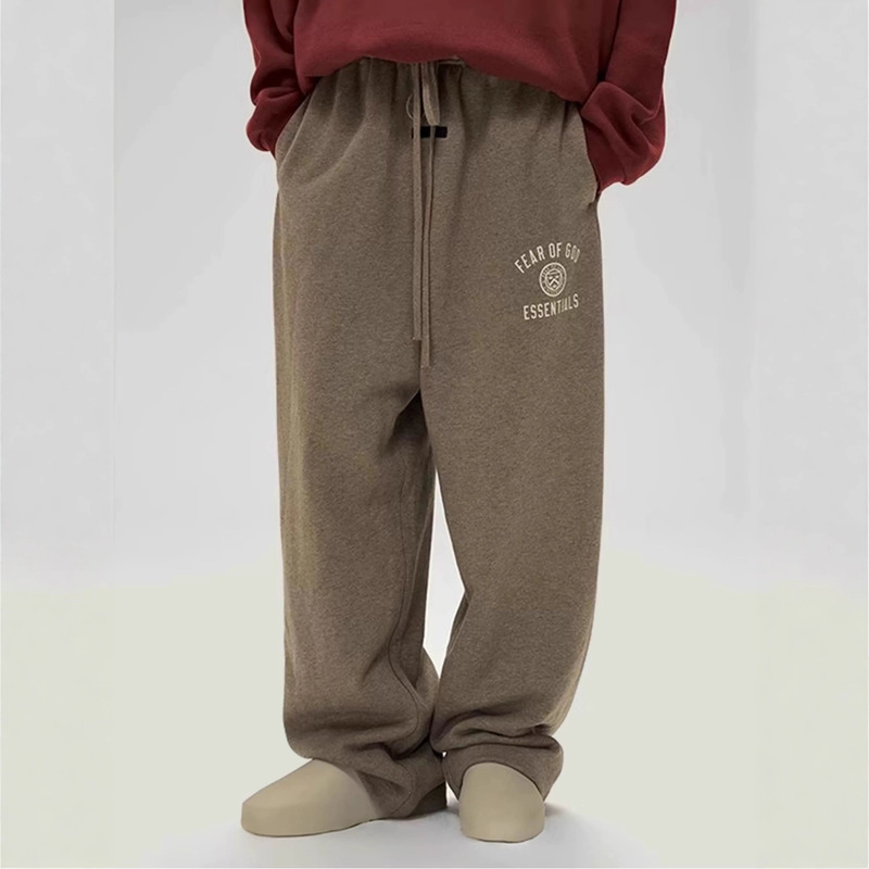 Essentials Hhh Autumn and Winter Fleece-Lined American High Street Fashion Brand Casual Loose Couple Pants Men's and Women's Sweatpants Men Essentials Hhh Autumn and Winter Fleece-Lined American High Street Fashion Brand Casual Loose Couple Pants Men's and Women's Sweatpants Men