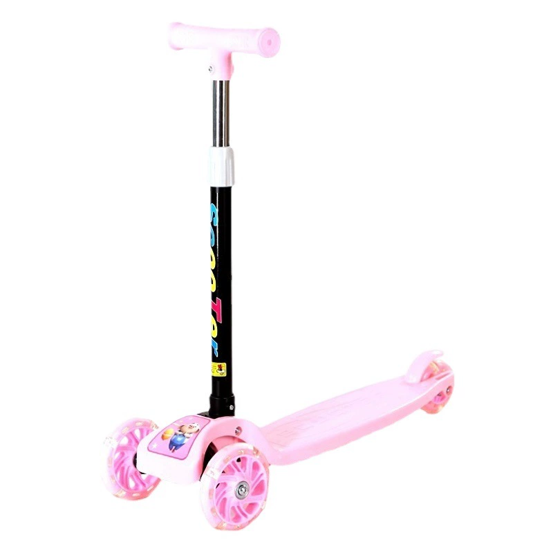 Складной Детский самокат PU Flash Wheel Детский самокат для матери и ребенка Подарочный самокат
