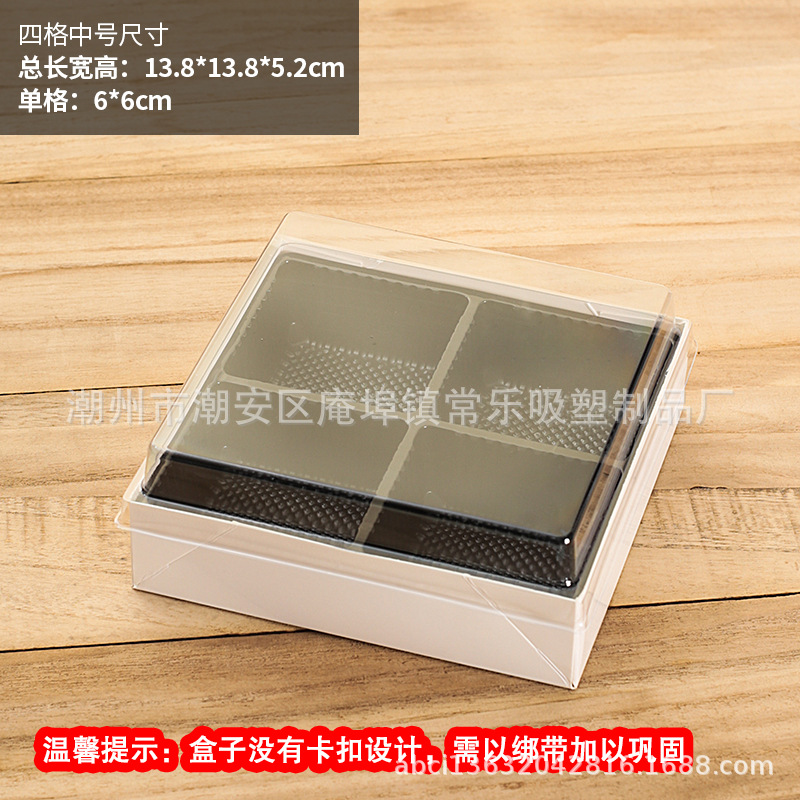 Caja de embalaje de corte de frutas y frutas plegables de una sola caja de plástico de papel antivaho desechable de cuarenta y nueve compartimentación de frutas y verduras con tapa