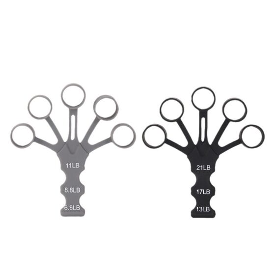 New Silicone 5-finger Finger Trainer Wrist Tightener Shooting Orthotic Basketball Training Auxiliary Grip Strength