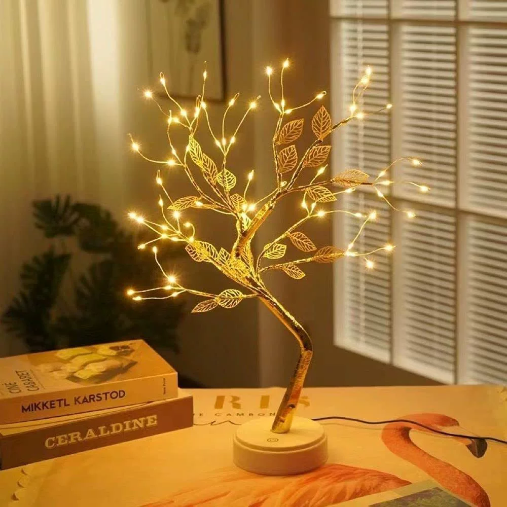 LED-атмосферная лампа Mei Flower, настольная декоративная ёлочка, IP44, ночник на день рождения и Рождество