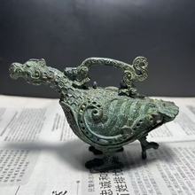 山西晋侯鸟尊古摆件青铜器酒器铜家居工艺品博古架古玩收藏