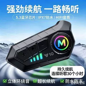 Factory direct sales, cross-border best-selling motorcycle helmet with Bluetooth headset, featuring deep bass, call and music functionality, long battery life, waterproof design, and noise reduction