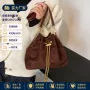 pu逛街磨砂复古水桶包
