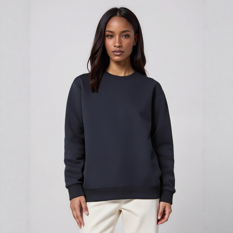 Guangdong Warehouse Women's 2025 Autumn New Style 838 # 300g Di San Cotton Crew Neck Sweatshirt, 7 Colors, Spring and Autumn Style
