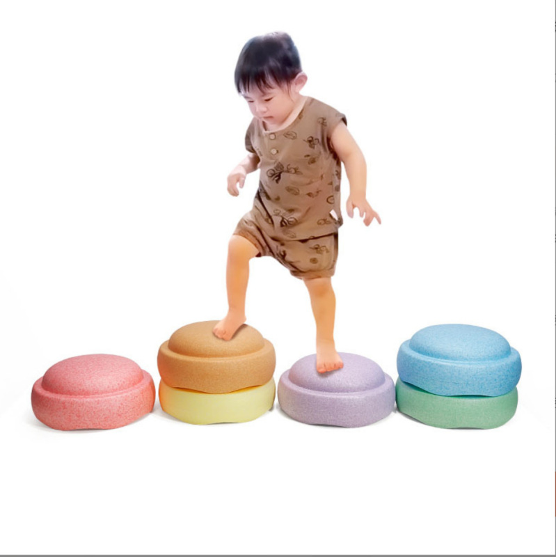 儿童彩虹过河石epp感统训练器材垫脚石平衡训练过桥石儿童玩具|undefined
