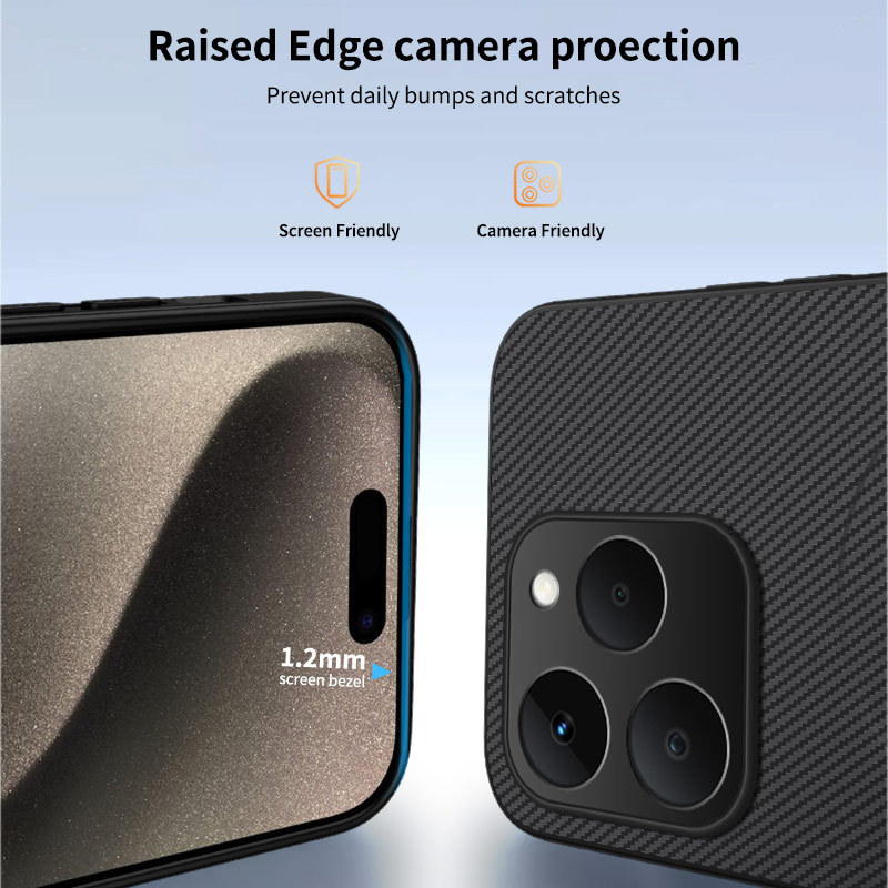 OPPO Realme15T カーボンファイバーレザー調磁気吸着式スマホケース C71 レンズ完全保護耐衝撃カバー|undefined