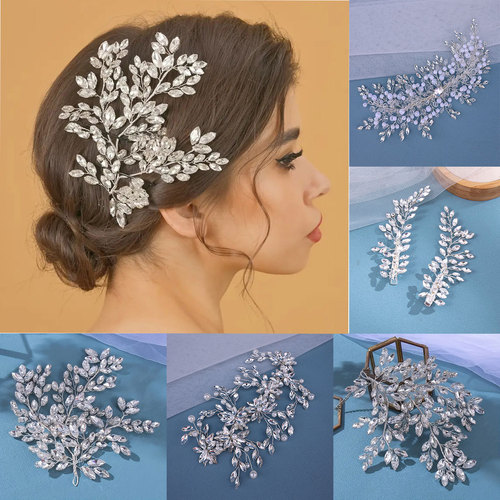 Light luxury diamond-filled bridal hairbands and headwear, European and American high-end luxury dresses, bridal wedding accessories, photo studio and makeup accessories