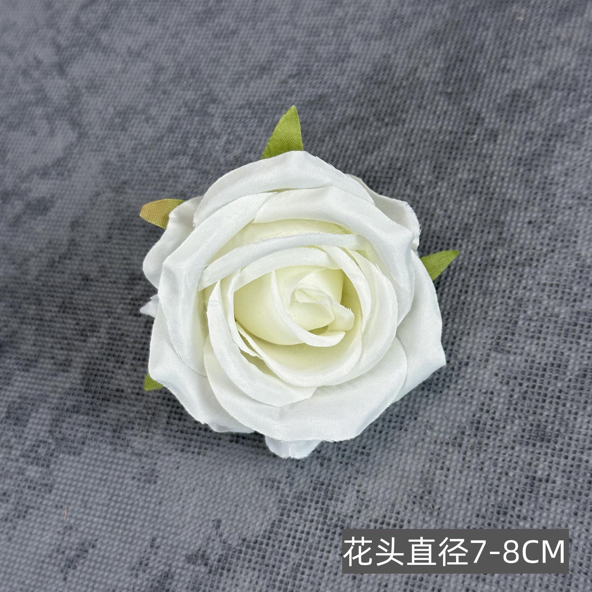 Franela artificial flor Rosa cabeza ramillete rojo boda flor pared tiro apoyos flor artificial arco flor artificial al por mayor