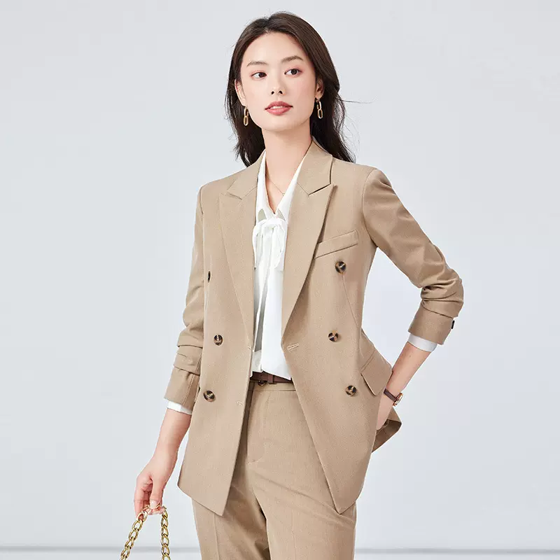 YWZ5505职业装西装套装女2024春秋气质工装通勤公务员面试工作服