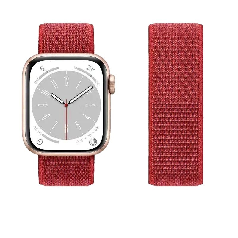ins は iwatch ナイロンループマジックストラップ S10 Apple s9 ウォッチ SE スポーツ 8/7/男性と女性のリストバンドに適しています。|undefined
