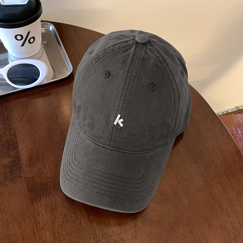 Coreano simple sombrero de béisbol blando sombrero de verano sombrero de sombrero japonés amplio sombrero
