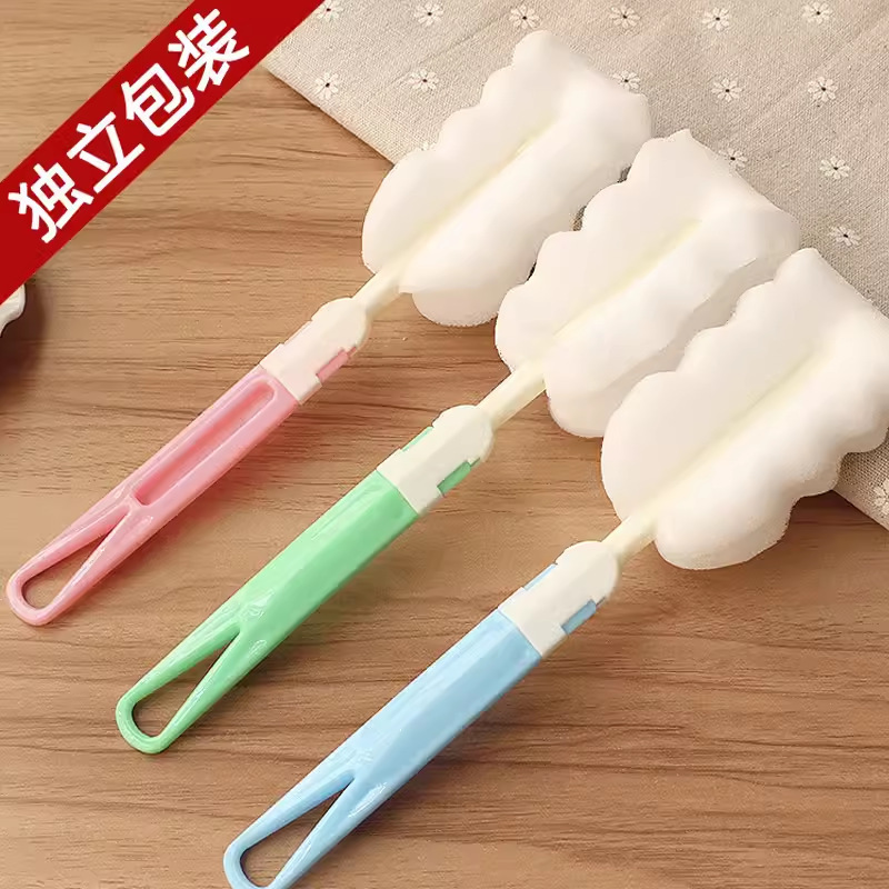 Kitchen Cleaning Brush Sponge Cleaning Cup Brush Factory Direct Sales Wholesale Thermos Cup Brush Baby Bottle Brush Household Brush