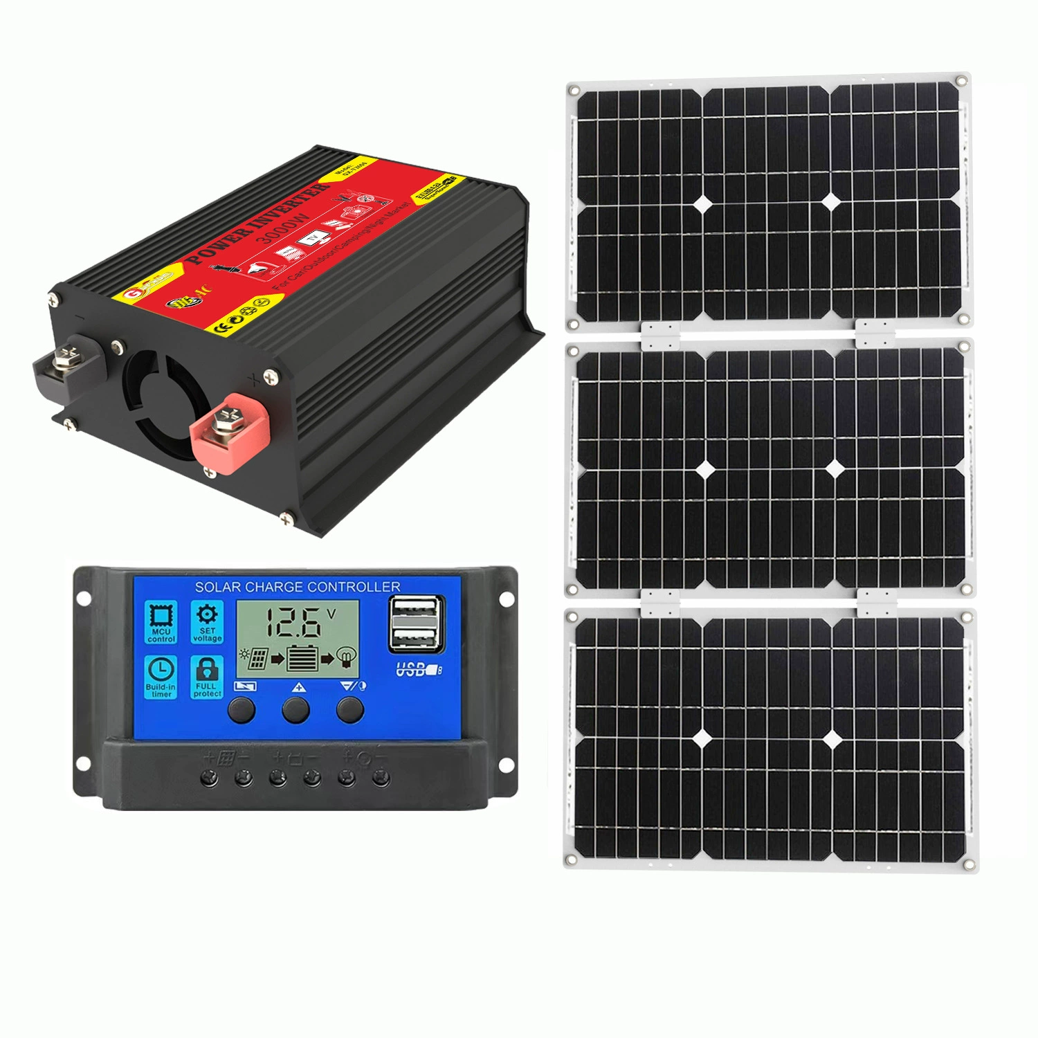 Controller solar-powered, 12v, 220v, 75W