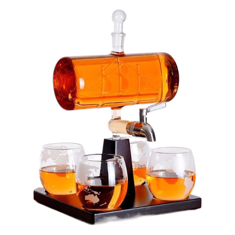 Botella de burbuja suave de entrega de una pieza fabricante de vino de ginseng de forma especial borosilicato decoración creativa botella de vidrio vacía