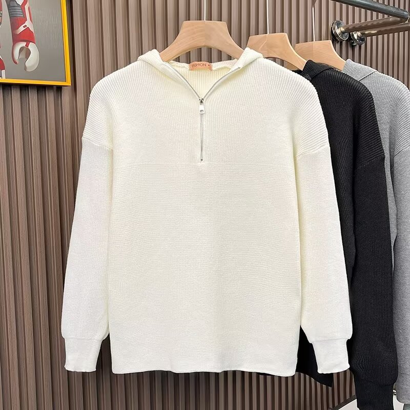 새로운 봄과 가을 한국 스타일 유행 거리 튀김 디자인 센스 리퍼 핸스섬 하이 엔드 센스 캐주얼 야구 세트