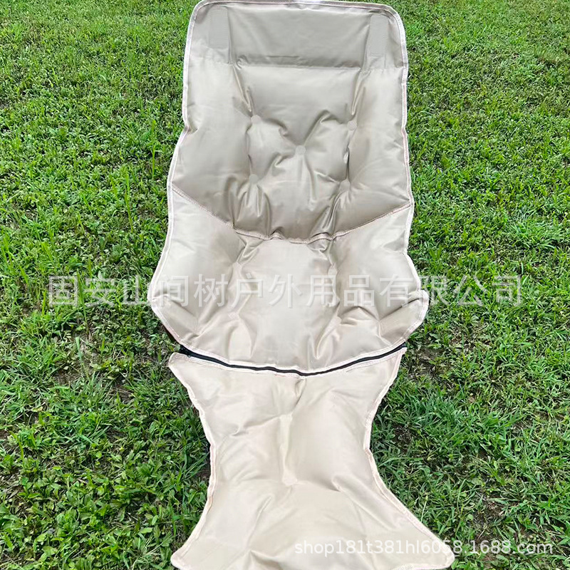 厂家批发加棉带腿托躺椅野餐便携式折叠椅子加棉腿托躺椅可坐可躺|undefined
