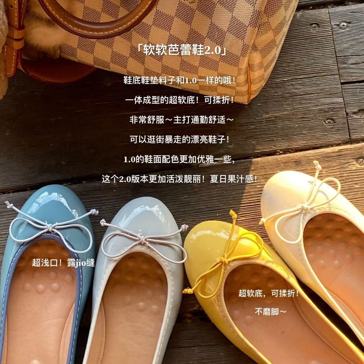 Universal casual Mary Jane shoes for work and office made of patent leather with bow low-cut with hidden heel, Korean style, round toe