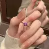 Purple ring, four-leaf clover