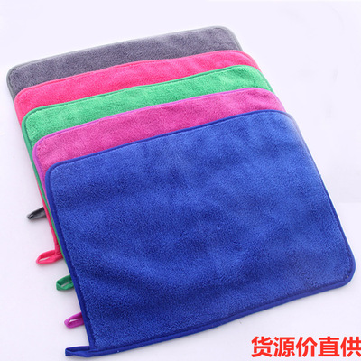 加厚加密抹布珊瑚绒清洁巾家务擦拭抹布车用洗刷擦车巾批发|ms