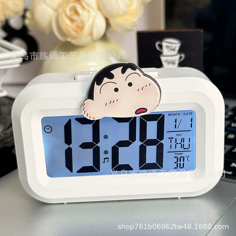 Crayons, glowing universal teaching watch for bed, simple and elegant design