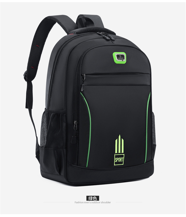 Backpack with large capacity and high-end feel, men's high-end feel, large capacity USB charging computer bag, student schoolbag undefined