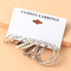 Earrings, set, wholesale, European style, simple and elegant design