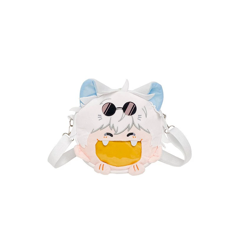 Japanese plush cartoon card holder, doll for elementary school students, backpack to go out, worn on the shoulder
