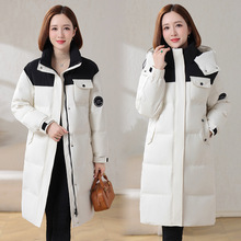 专柜同款羽绒服女中长款外套冬季新款高档加厚白鸭绒服中年妈妈装