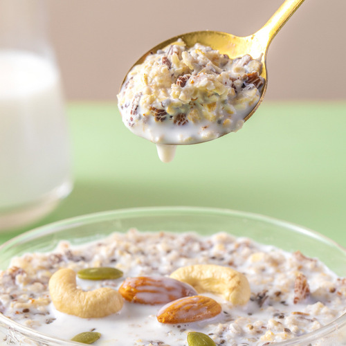 [Drop shipping] Chia seeds, brown rice, quinoa oatmeal 1000g canned meal replacement porridge