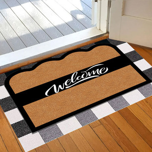 Imitation coconut palm floor mat UV printing mud scraping dust removal foot mat entrance door mat rub ash outdoor floor mat