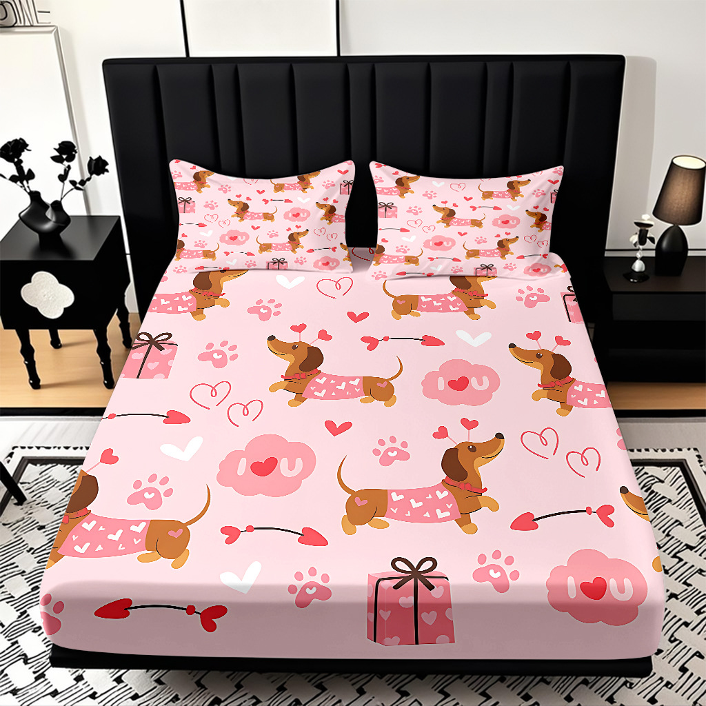 TEMU / JIT Transfronterizo para dibujos animados lindos cachorros cama de piel de cama de cama de cama de cama para diseñar