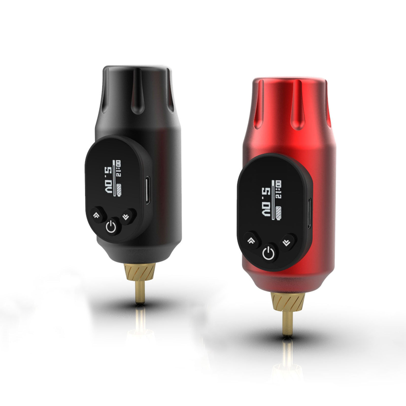 Kiss new portable OLED display tattoo wireless power tattoo machine power supply for cross-border