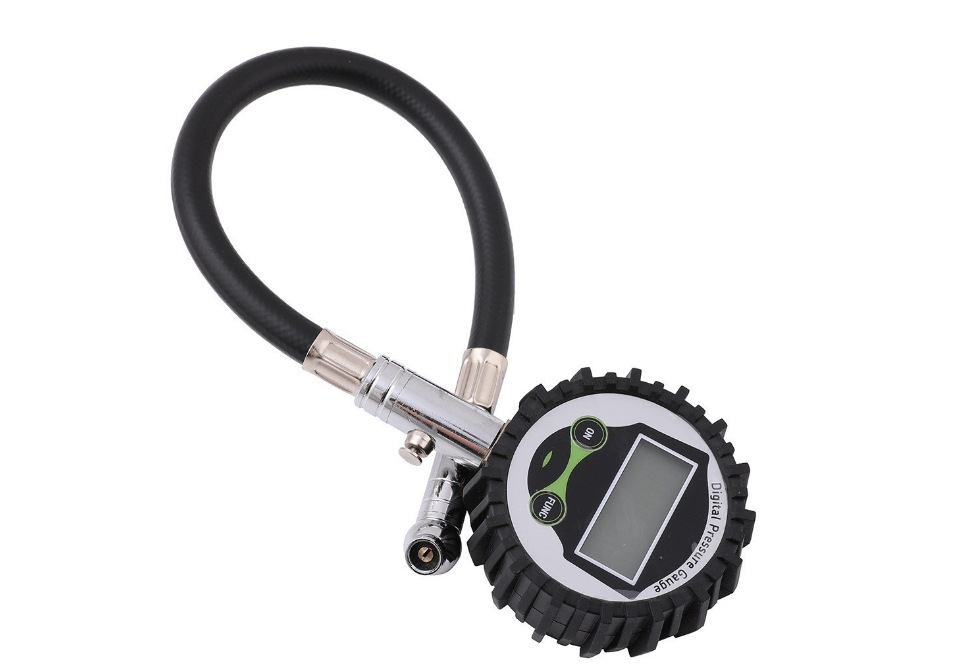 Tire digital display pressure gauge test table tire monitoring table large screen display fast pressure measurement can be deflated French bicycle test