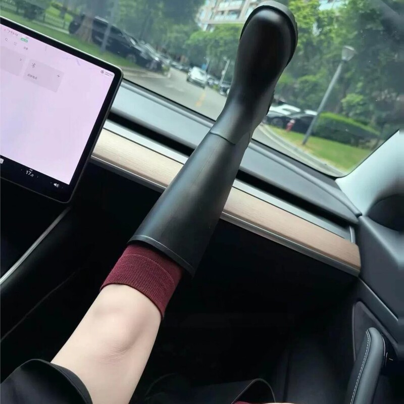 Japanese-style New Year red calf socks for women, spring and autumn pure cotton slimming solid color knee-high long socks for women