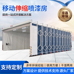 Mobile Retractable Spray Paint Room Foldableing Grinding Room Equipment Track Retractable Room Drying Room Spray Paint Room Dust-Free Electric