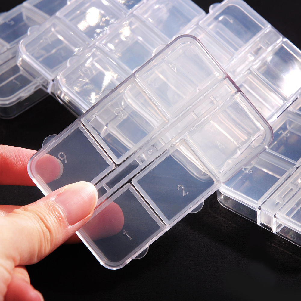 6 compartments independent open lid tran...