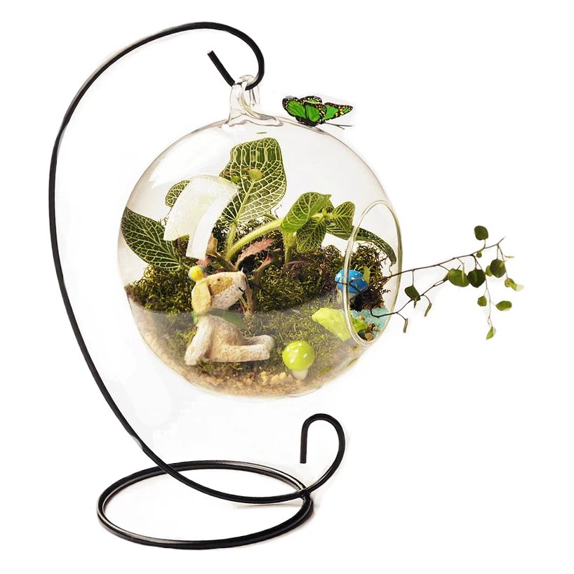Оптовая подвесная стеклянная ваза суккуленты микропейзаж креативное украшение дома скандинавские ремесла закка