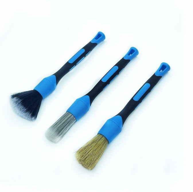 Herramientas de limpieza automotriz cepillo de detalles cepillo de neumáticos cepillo de grietas cepillo interior de pelo suave codo desmontable image 6