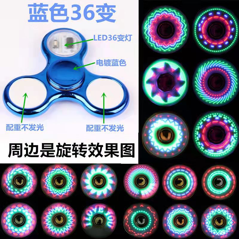 36 giroscopio de galvanoplastia de patrón variable (caja de papel azul de alta calidad)