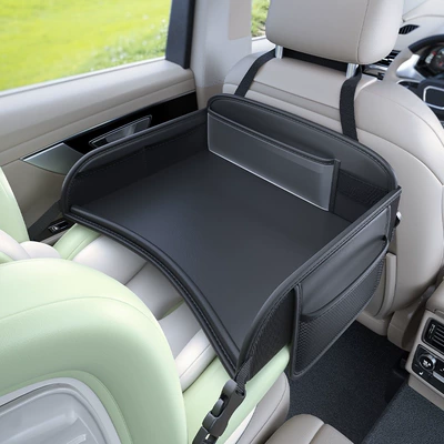 Car Child Safety Seat Dining Table Small Table Board Multifunctional Car Baby Product Storage Tray Small Tray Organizer (Car table board) - 3189-pure-black-childrens-tray-dining-table