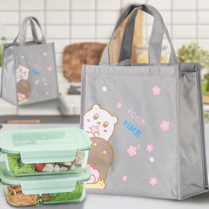 大容量饭盒包锡箔上班族便当保温妈咪外出携带学生带餐手提包