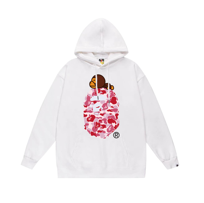 BAPE猿の頭の潮のブランドの片面のプリントは帽子の衛衣の秋冬の新型のヒップホップの潮流の男女の同項の純綿になります。|undefined